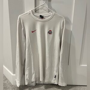 Ohio State Nike Dri Fit Sideline On Field LS Pullover small